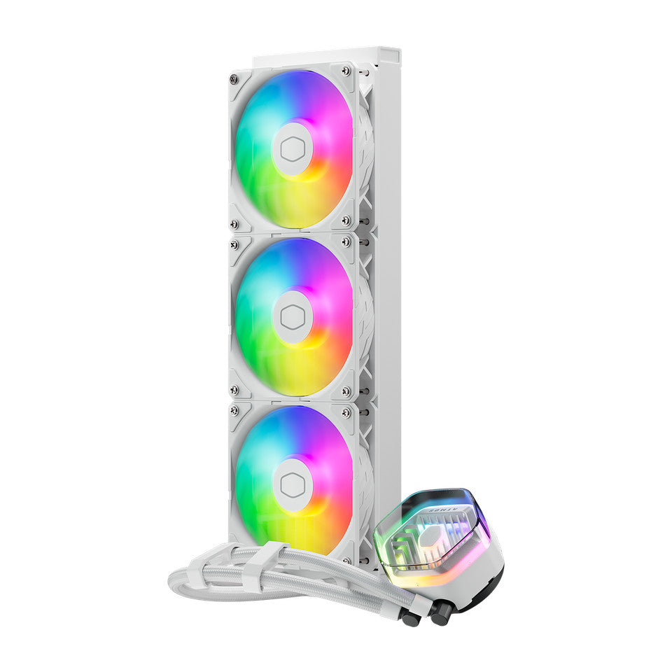 COOLER MASTER MASTERLIQUID 360 ATMOS WHITE ARGB AIO LIQUID COOLER- 4719512139974