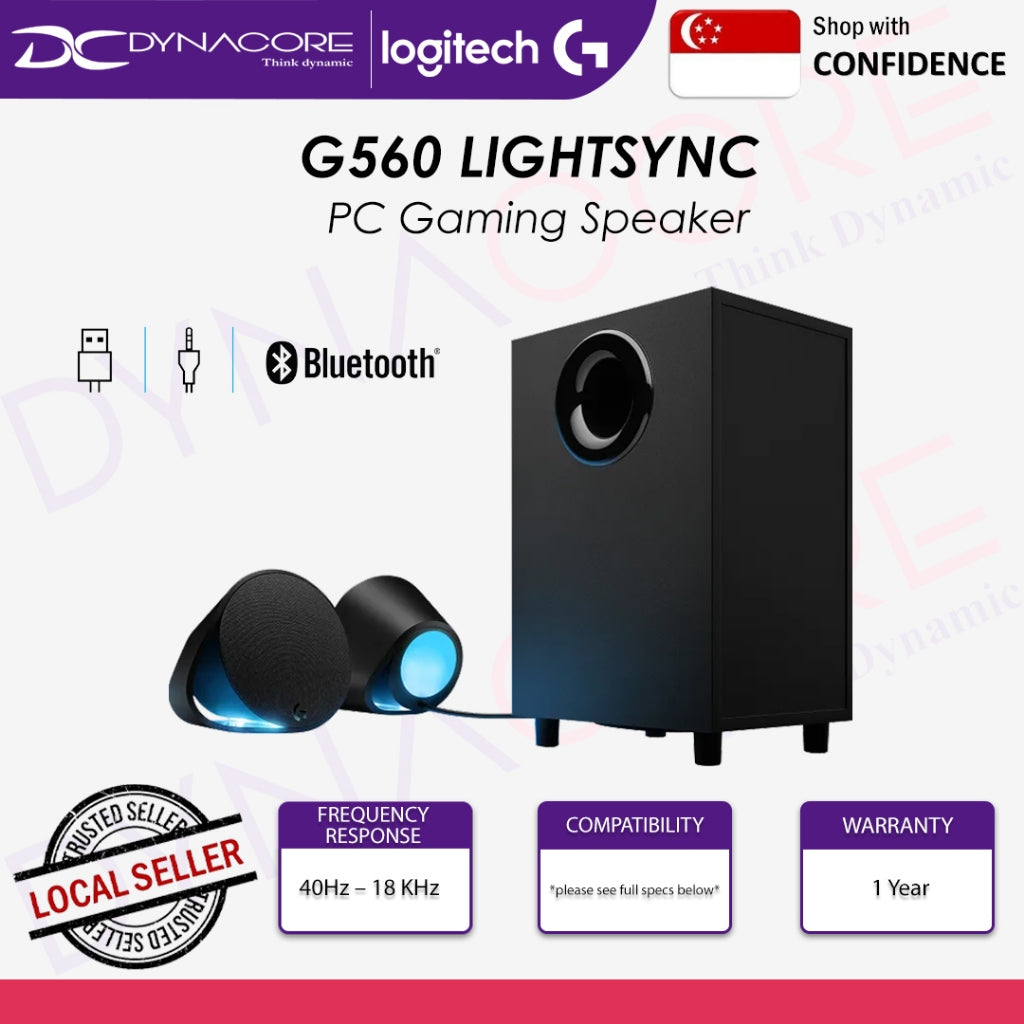 LOGITECH G560 LIGHTSYNC RGB PC GAMING SPEAKER - 097855136121