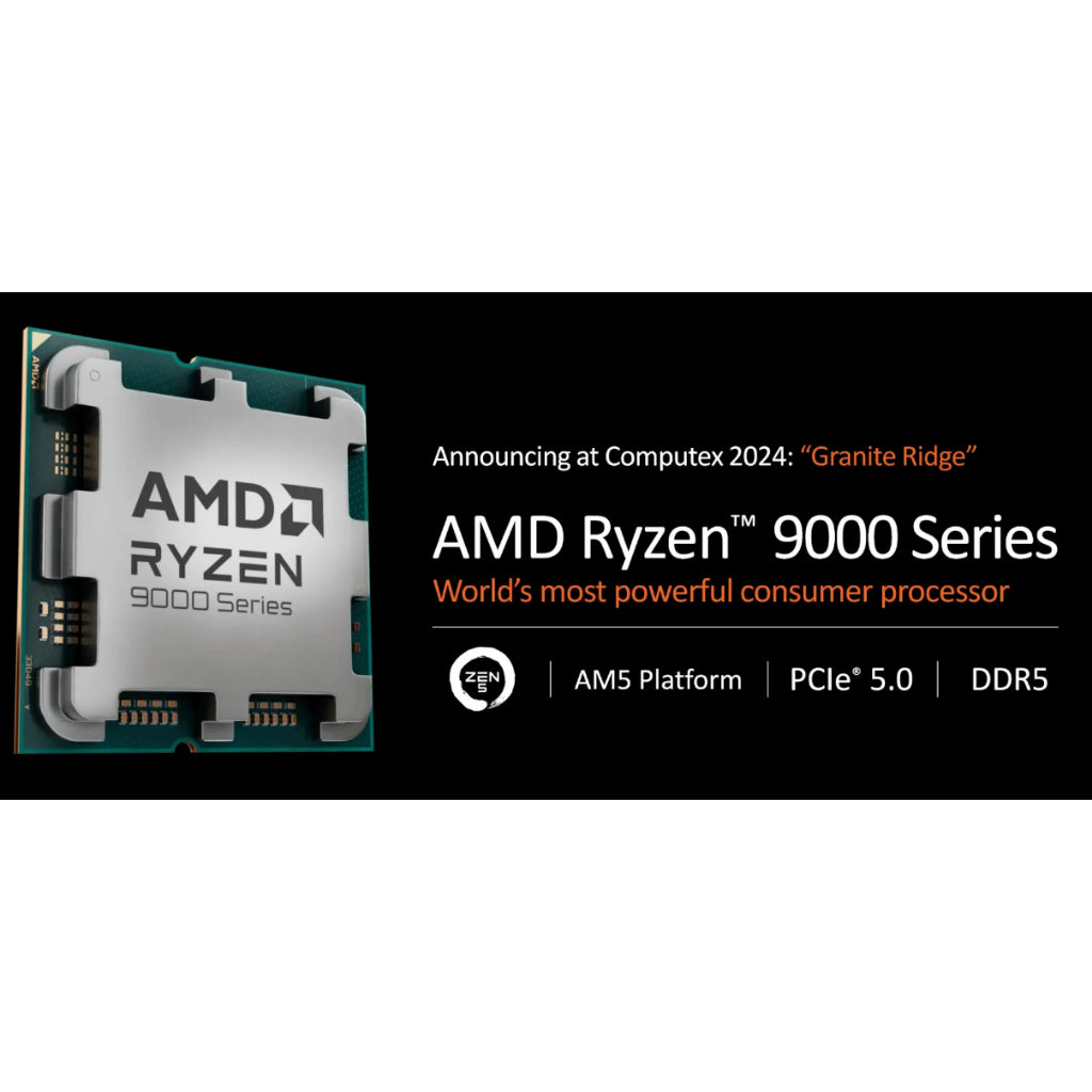 AMD RYZEN 9 9950X 4.3GHz 16C/32T 80MB TRAY PROCESSOR(4YRS) - 100