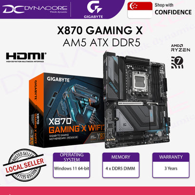 GIGABYTE X870 GAMING X WIFI7 SOCKET AM5 ATX MOTHERBOARD (3YRS BY CDL) - 4719331865368