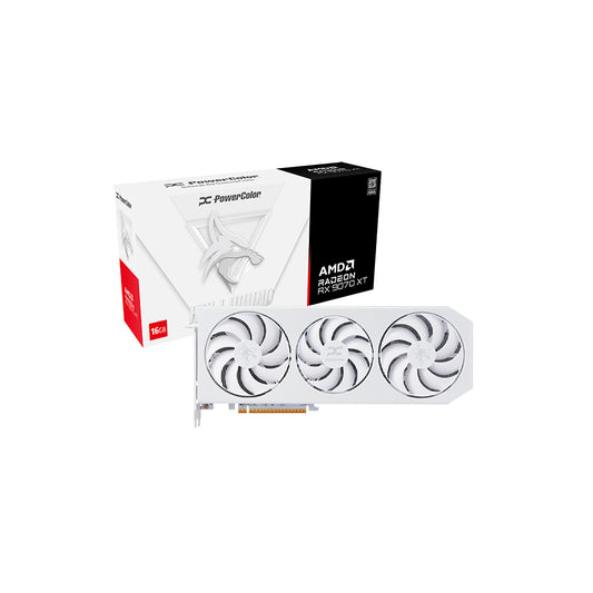 POWERCOLOR AMD RADEON HELLHOUND SPECTRAL WHITE RX9070XT 16GB OC GDDR6(3YRS) - 4713436175940