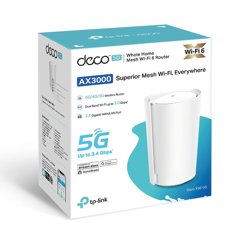 TP-LINK DECO X50-5G (1-PACK) AX3000 MESH WIFI 6 ROUTER - 4897098687949
