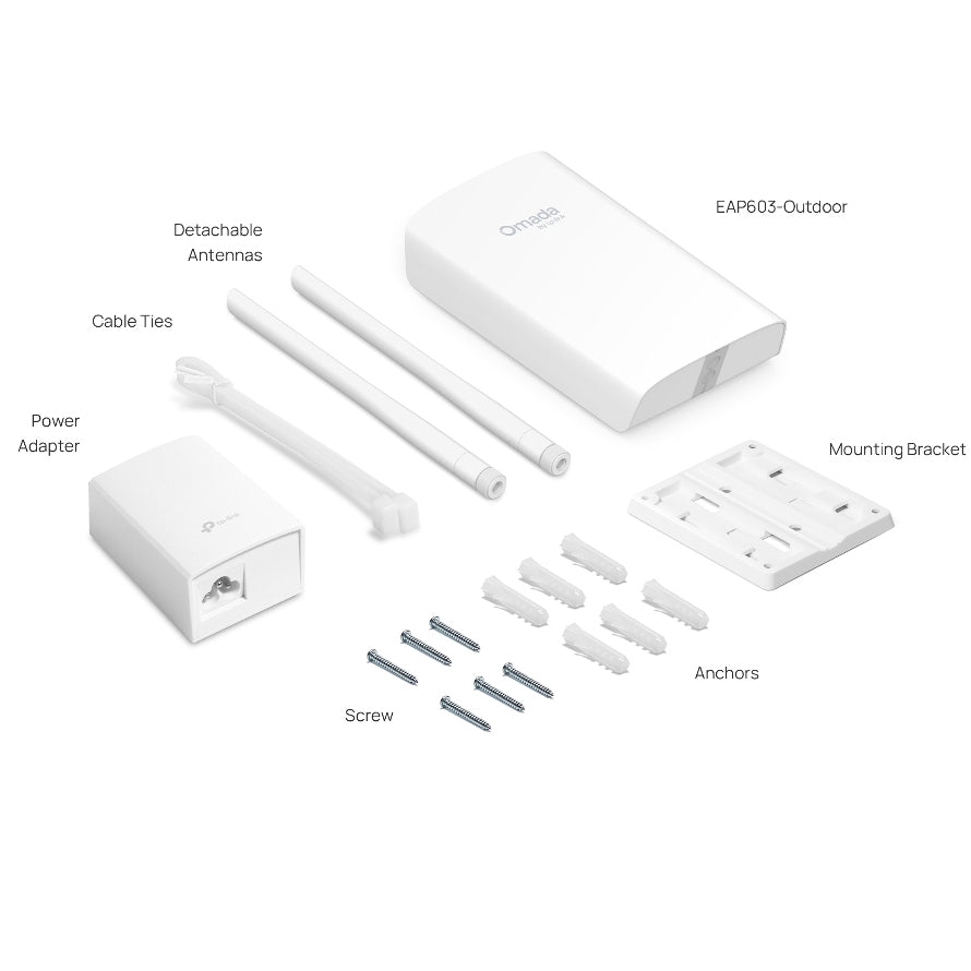 TP-Link EAP603-Outdoor Omada AX1800 Outdoor Wi-Fi 6 Access Point - 1210002605731