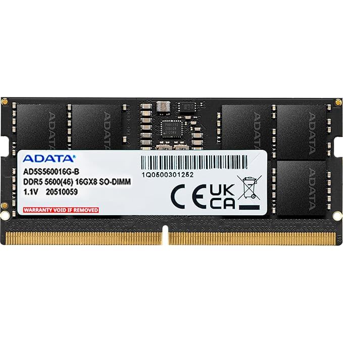 ADATA VALUE AD5S560016G-S DDR5 5600MT/s 16GB SODIMM RAM  - 4711085941107