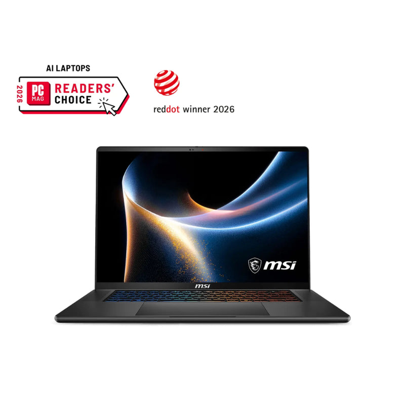 MSI Stealth 16 AI+ B3WF-023SG 16" OLED 240Hz 	Intel Core Ultra 9 processor 386H RTX5060 32GB RAM 1TBSSD  AI Gaming Laptop - 9S7-263211-023