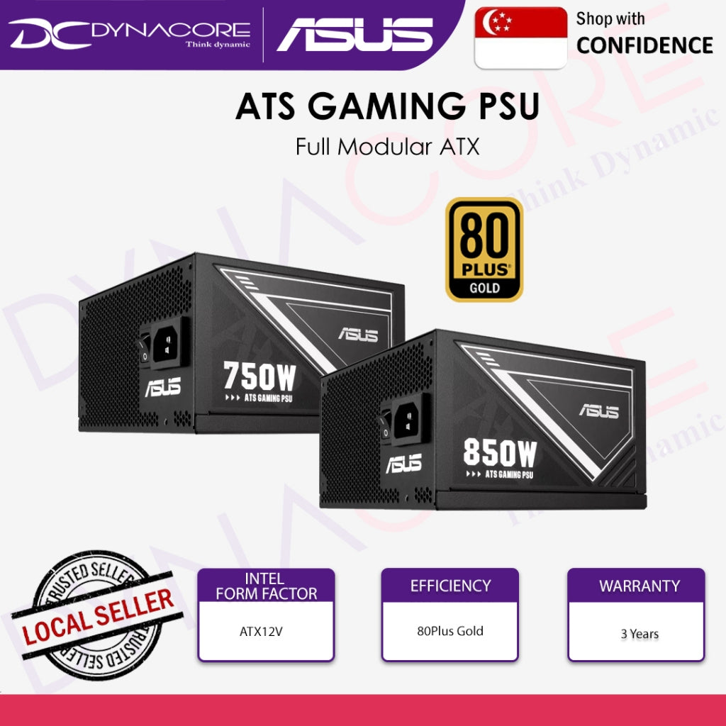 ASUS ATS 750W 850W 80+ Gold Full Modular ATX Power Supply - 4711387870020,4711387869871