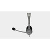 Logitech H110 Wired Stereo Computer Headset Dual plug 3.5mm with Microphone Grey (1 YEAR ) - 097855083029