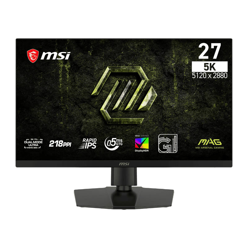 MSI MAG 271KPD7 – 27" 5K Rapid IPS 75Hz / WQHD 300Hz – 0.5ms – G-SYNC Gaming Monitor - MSIMAG271KPD7