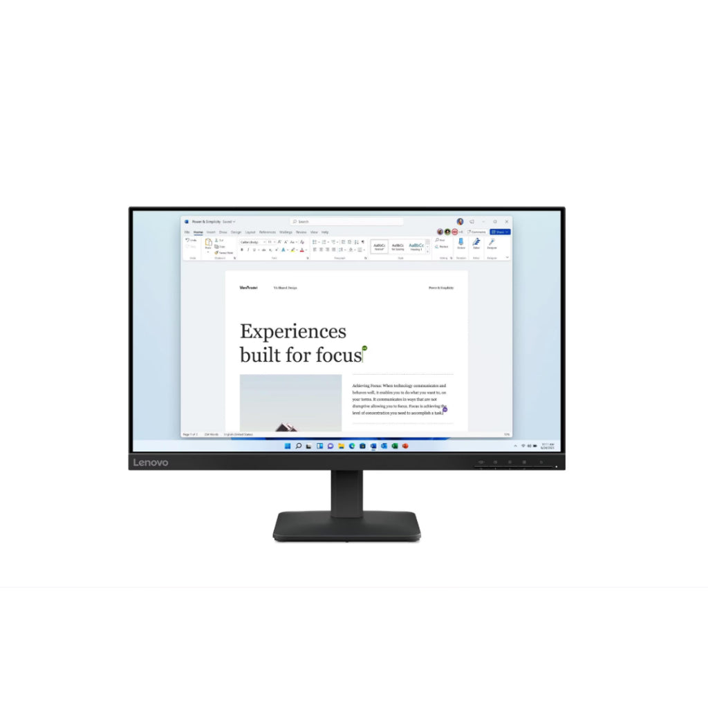 Lenovo L24-4e , 68C2KAC1MY ,23.8" FHD IPS display, Anti-glare 16:9 , 100Hz refresh rate , Tilt Stand ,3Y Warranty - 68C2KAC1MY