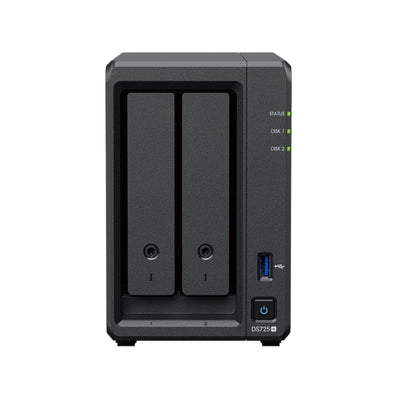Synology DiskStation DS725+ 2-Bay NAS Enclosure 2.5GbE & 4K Video Support - Without HDD - 4711174726035