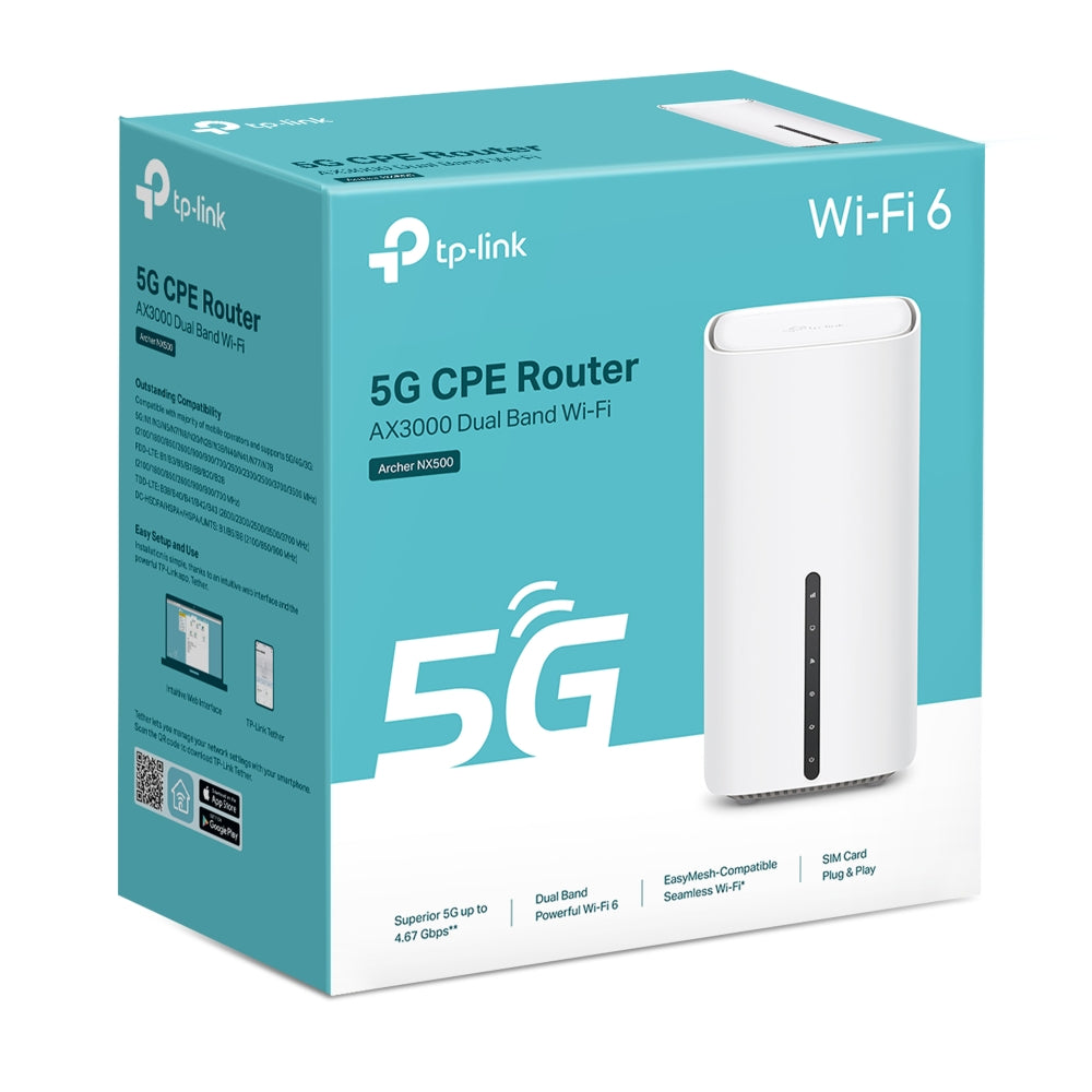 TP-LINK ARCHER NX500 5G AX3000 Wireless Dual-Band Gigabit Router - 1210002601610