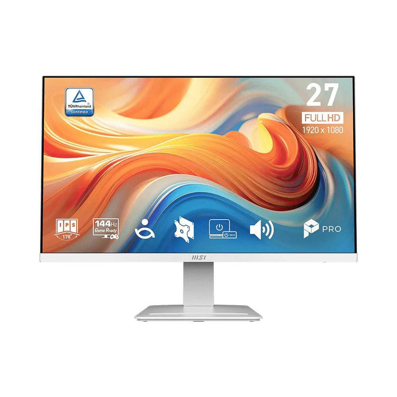 MSI PRO MP273W E14A 27" FHD IPS 1ms (MPRT) 144Hz Adaptive-Sync Business Monitor with Built‑in Speakers- MSIPROMP273WE14A