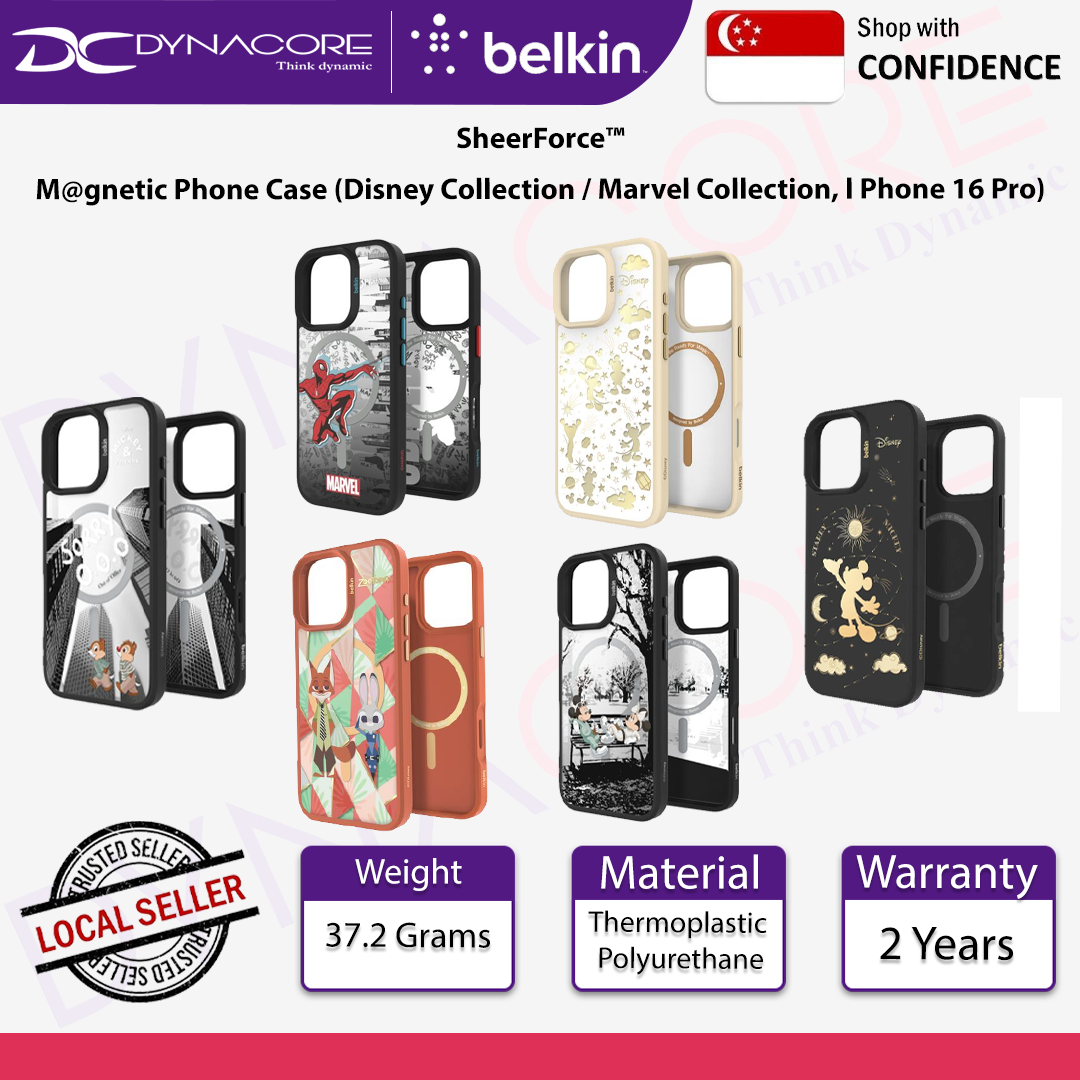 Belkin SheerForce™ New M@gnetic Phone Case (Disney Collection / Marvel Collection, l Phone 16 Pro)