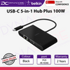 BELKIN USB-C MULTIMEDIA + CHARGE ADAPTER (100W) - 745883799107