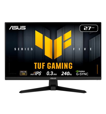 TUF Gaming Series 5 - VG279QM5A Gaming Monitor – 27-inch Full HD Fast-IPS panel, 240Hz, 0.3ms , G-SYNC® compatible, AMD FreeSync™ Premium, ELMB SYNC, 99% sRGB, DisplayWidget Center, Gaming AI - ASUSVG279QM5A