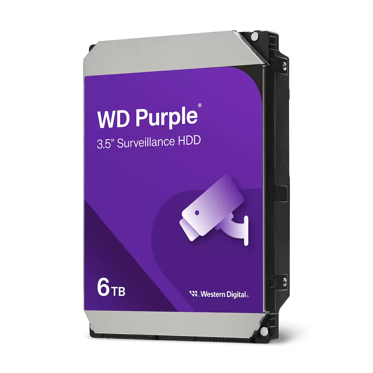 WD Purple 3.5" 6TB Surveillance HDD 256MB 5640RPM SATA - WD64PURZ