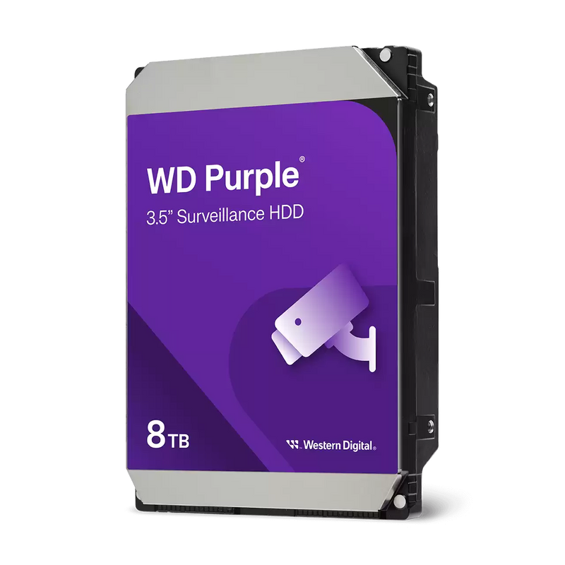 WD Purple 3.5" 8TB Surveillance HDD 256MB 5640RPM SATA  - WD85PURZ