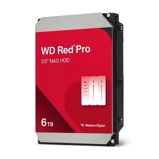WD Red Pro 3.5" 6TB NAS HDD 256MB 7200RPM SATA - WD6005FFBX