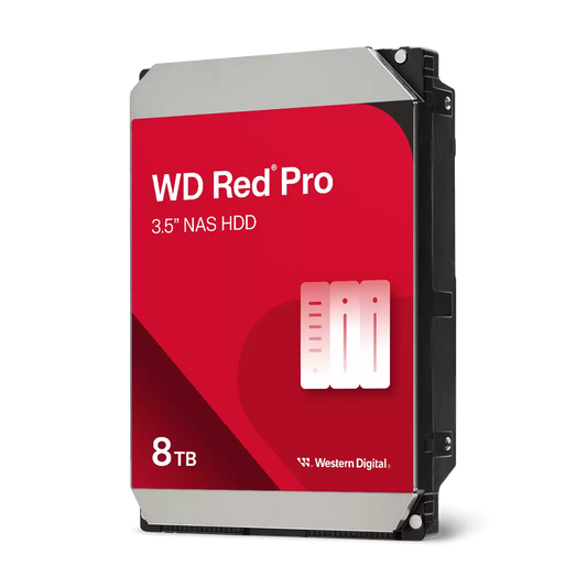 WD Red Pro 3.5" 8TB NAS HDD 256MB 7200RPM SATA - WD8005FFBX
