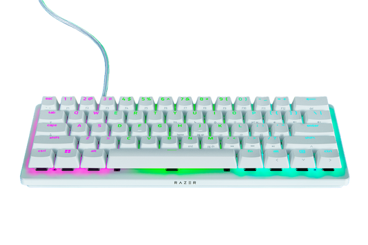 RAZER HUNTSMAN V3 PRO MINI 60PCT ANALOG OPTICAL ESPORTS KEYBOARD WHITE-8887910072103